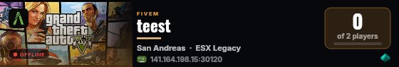 teest live status badge