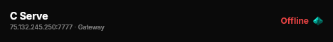 C Serve live status badge