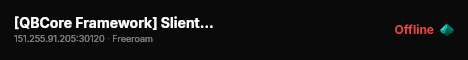 [QBCore Framework] Slient Town CFW live status badge