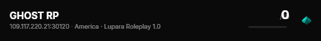 GHOST RP live status badge