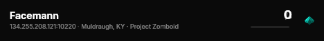Facemann live status badge