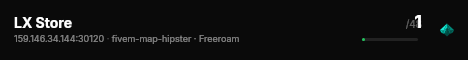 LX Store live status badge