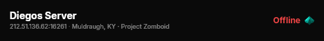 Diegos Server live status badge