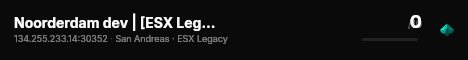 Noorderdam dev | [ESX Legacy] live status badge
