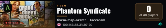 Phantom Syndicate live status badge
