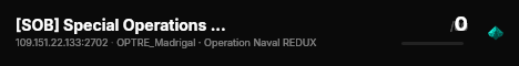 [SOB] Special Operations Brigade | Operations Server live status badge