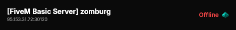 [FiveM Basic Server] zomburg live status badge
