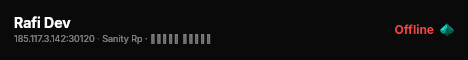 Rafi Dev live status badge