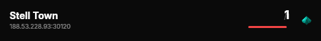 Stell Town live status badge