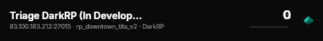 Triage DarkRP (In Development) live status badge