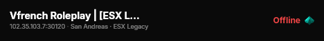 Vfrench Roleplay | [ESX Legacy] live status badge
