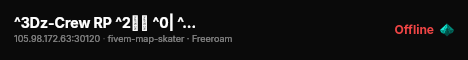 ^3Dz-Crew RP ^2🇵🇸 ^0| ^2Visit us ^0@ dz-crew.com live status badge