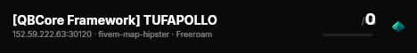 [QBCore Framework] TUFAPOLLO live status badge