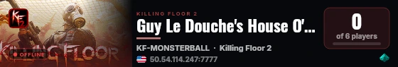 Guy Le Douche's House O' Pain live status badge
