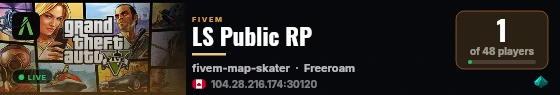 LS Public RP live status badge
