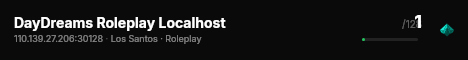 DayDreams Roleplay Localhost live status badge