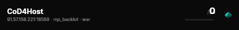 CoD4Host live status badge