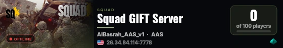 Squad GIFT Server live status badge