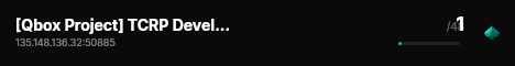 [Qbox Project] TCRP Development live status badge