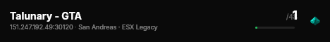 Talunary - GTA live status badge