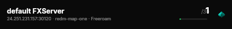 default FXServer live status badge