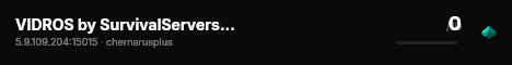 VIDROS by SurvivalServers.com live status badge