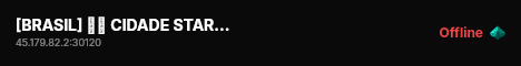 [BRASIL] 🇧🇷 CIDADE START ROLEPLAY live status badge