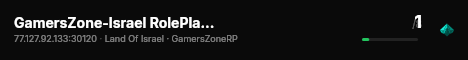 GamersZone-Israel RolePlay - Serious RP live status badge
