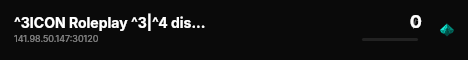 ^3ICON Roleplay ^3|^4 discord.gg/iconroleplay^4 live status badge
