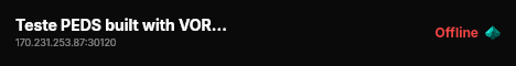 Teste PEDS built with VORPCore! live status badge