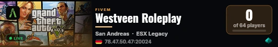 Westveen Roleplay live status badge