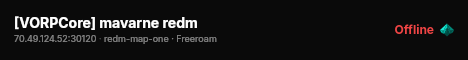[VORPCore] mavarne redm live status badge