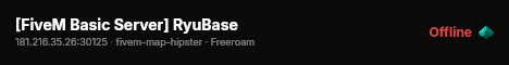 [FiveM Basic Server] RyuBase live status badge