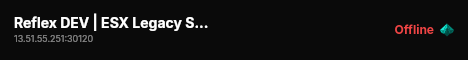 Reflex DEV | ESX Legacy Server live status badge