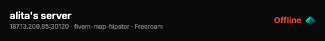 alita's server live status badge