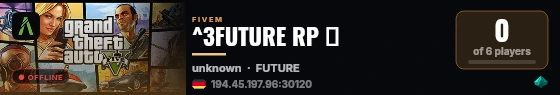 ^3FUTURE RP ★ live status badge