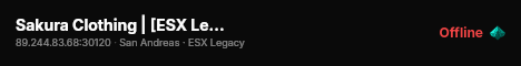 Sakura Clothing | [ESX Legacy] live status badge