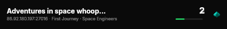 Adventures in space whoop whoop! live status badge