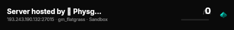 Server hosted by 🔵 Physgun.com live status badge