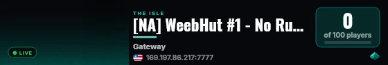 [NA] WeebHut #1 - No Rules|1.5x live status badge