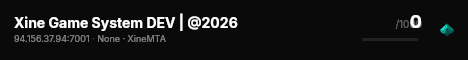 Xine Game System DEV | @2026 live status badge