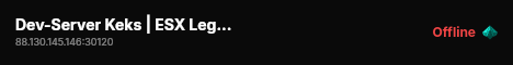 Dev-Server Keks | ESX Legacy Server live status badge