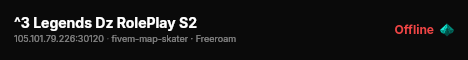 ^3 Legends Dz RolePlay S2 live status badge