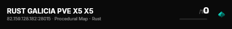 RUST GALICIA PVE X5 X5 live status badge