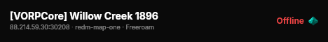[VORPCore] Willow Creek 1896 live status badge