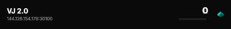 VJ 2.0 live status badge