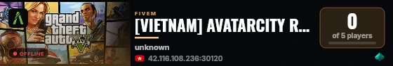 [VIETNAM] AVATARCITY ROLEPLAY live status badge