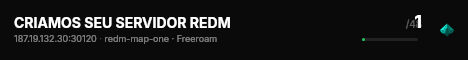 CRIAMOS SEU SERVIDOR REDM live status badge