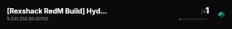 [Rexshack RedM Build] HydraWest[ITA] live status badge