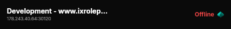 Development - www.ixroleplay.com live status badge